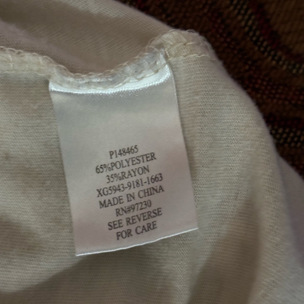 Absolutely Famous cream & gold sequin tank top Sz. S - Picture 5 of 6